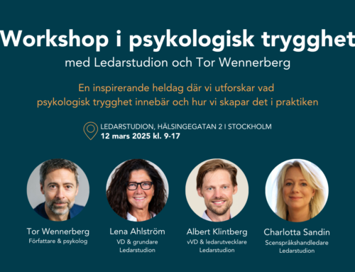 Workshop i Psykologisk trygghet 12 mars!